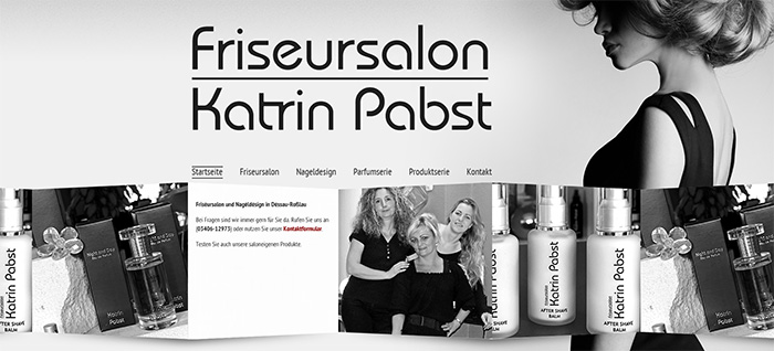 Website des Friseursalon Katrin Pabst