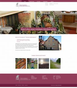 neue Webseite vom Bestattungshaus am Reiterdenkmal